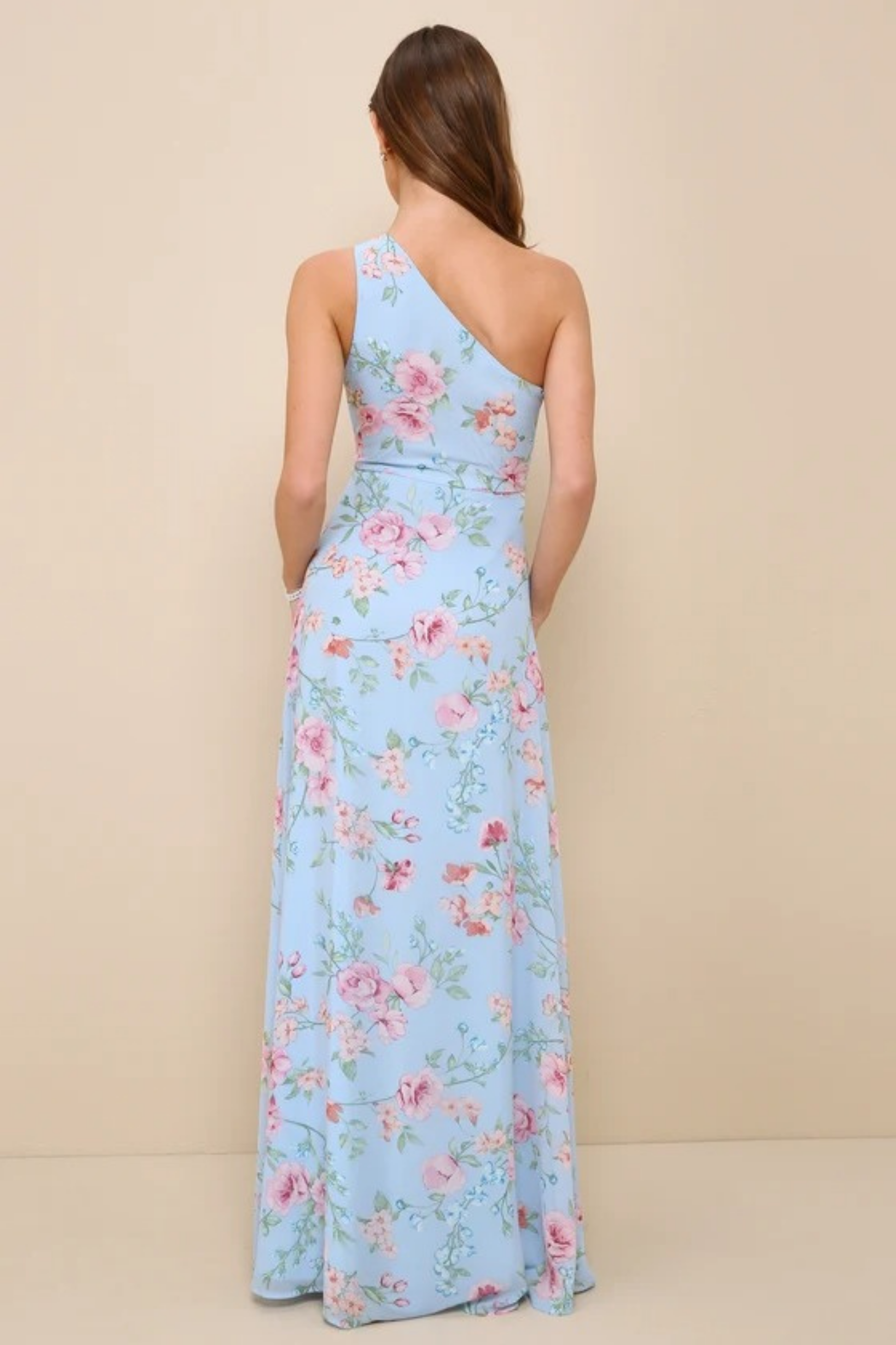 Sleeveless Floral Maxi Dress Elegant Garden Party Style