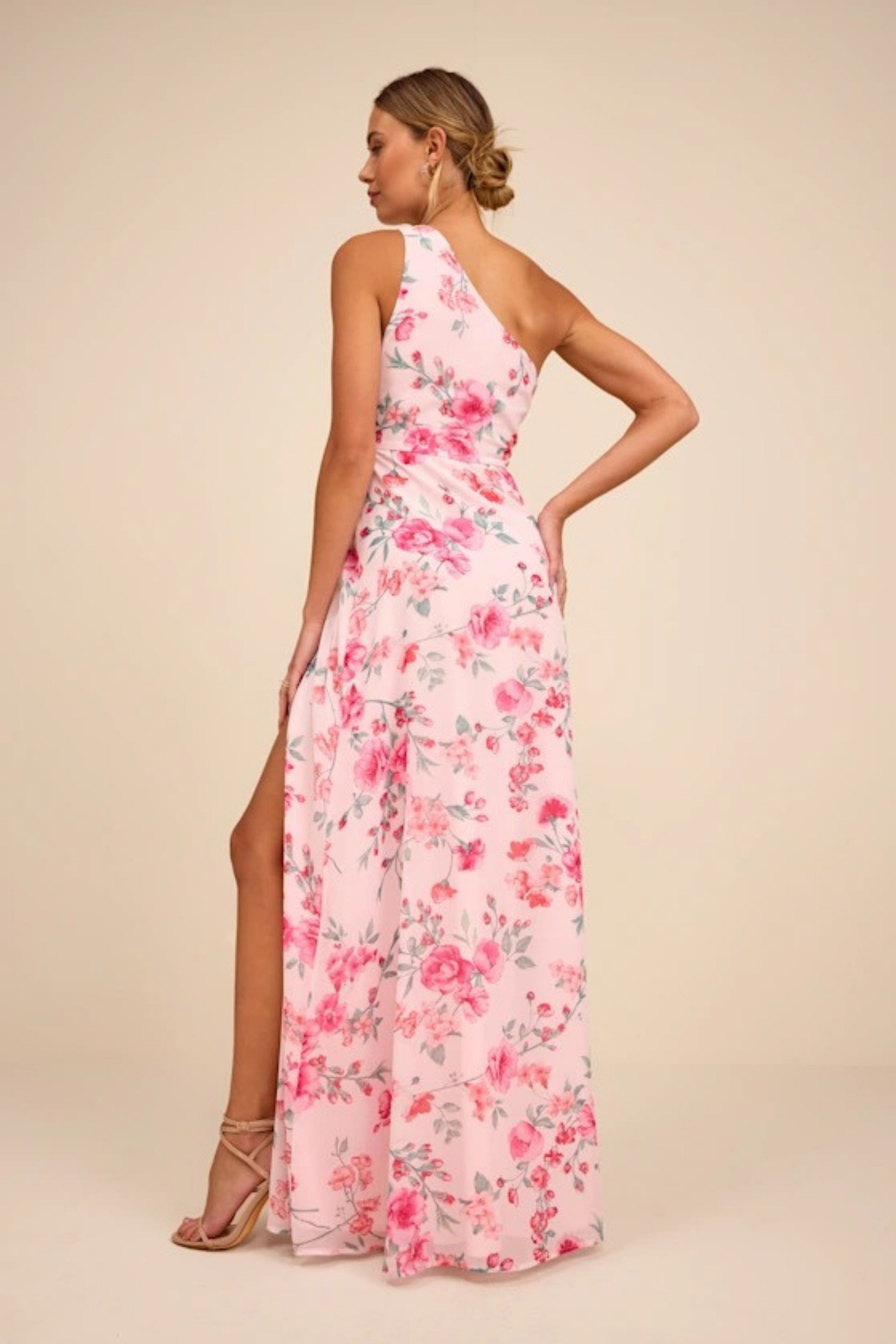 Sleeveless Floral Maxi Dress Elegant Garden Party Style