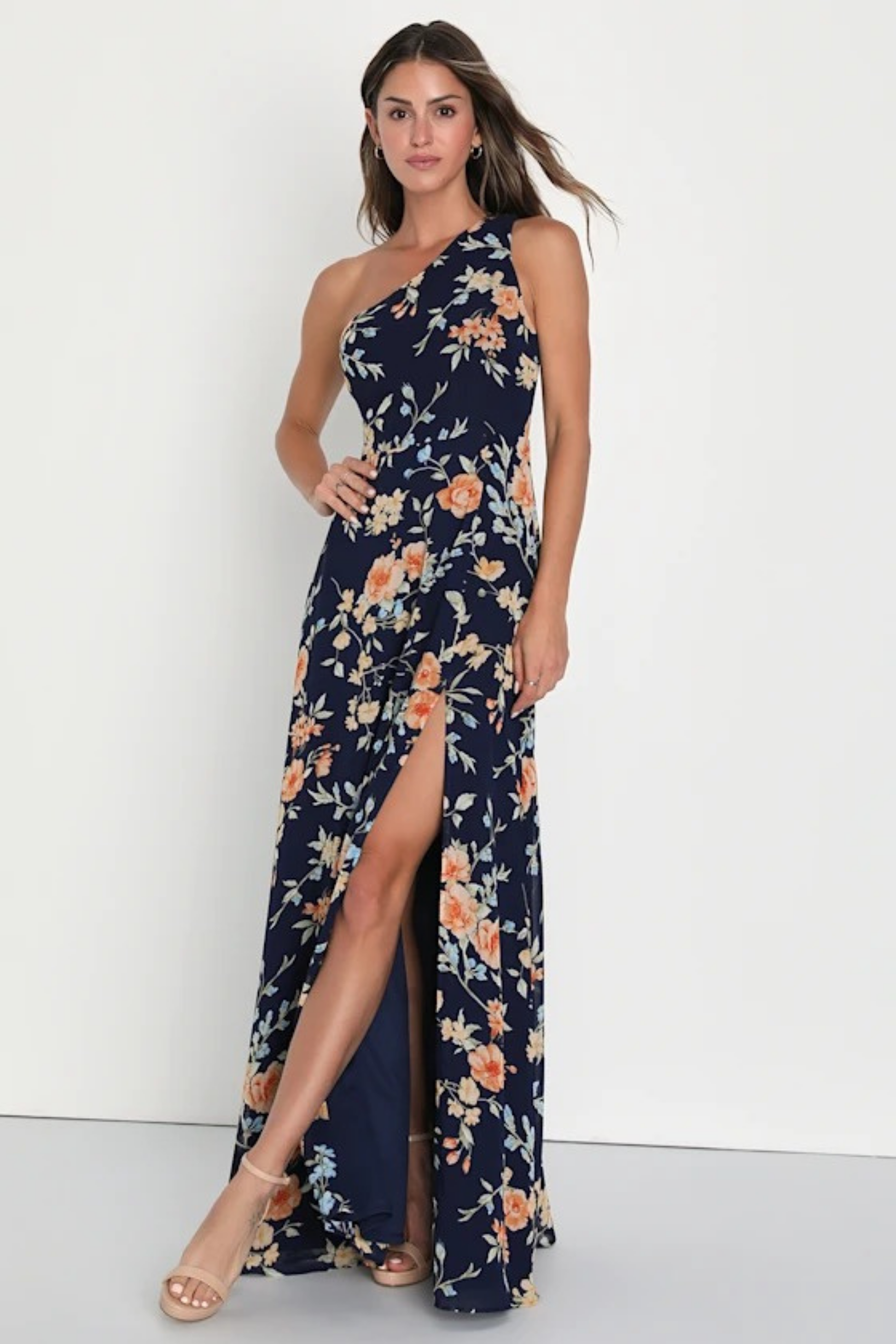 Sleeveless Floral Maxi Dress Elegant Garden Party Style