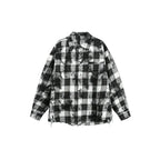Men’s Black and White Long Sleeve Shirt